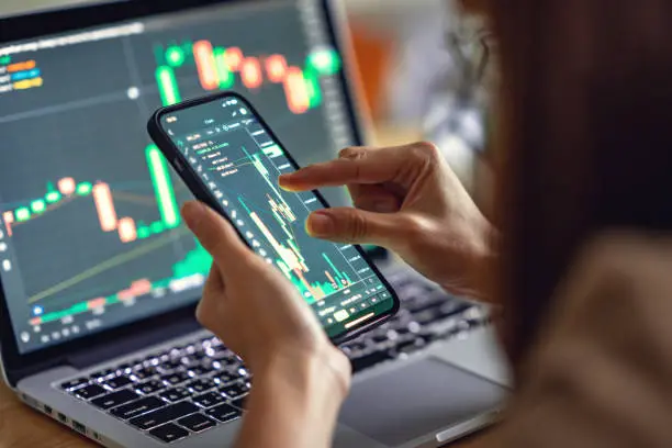 Illustration depicting a trader navigating through the ups and downs of financial markets, symbolizing the emotional rollercoaster and challenges faced on the journey of trading