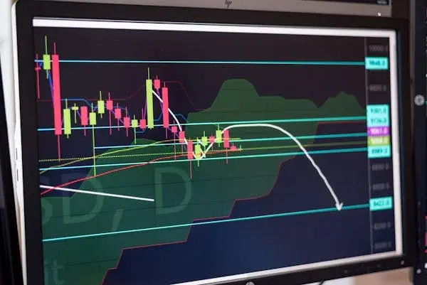 Illustration showing a computer screen displaying a stock quote, with ticker symbol, last price, change, bid and ask prices, and trading volume, representing the key components of stock quotes and their significance in investment analysis.